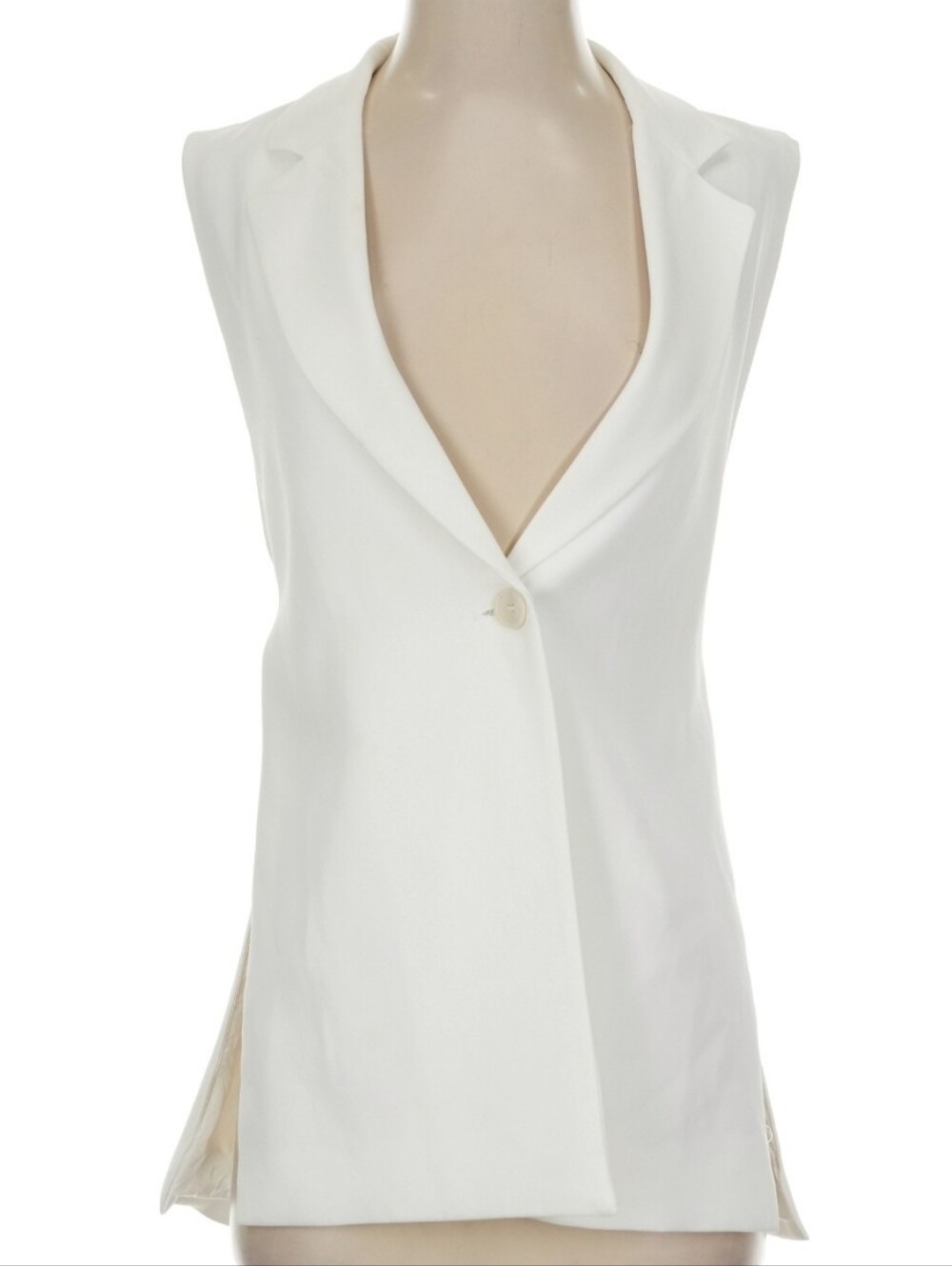 ZARA Waistcoat Vest Blazer With Vent Size S - Picture 16 of 16